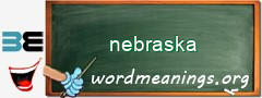 WordMeaning blackboard for nebraska